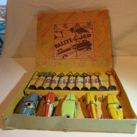 ANCIEN JOUET COFFRET RALLYE BUGATTI & DELAGE ORIGINAL