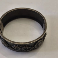 Bracelet argent massif décor chimère dragon