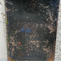 Plaque émaillée originale La Poule au Pot Blanche 1935