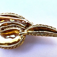 MAGNIFIQUE BROCHE FRANÇAISE EN OR 18 CARATS