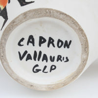 Ancien vase de Capron décor de personnage