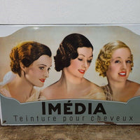 Plaque emmaillée Imedia Teinture de l'Oréal