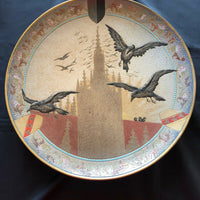 Rare grand plat grès émaillé Victor KREMER 1895