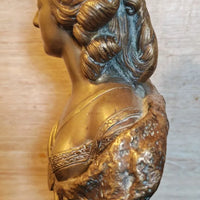 Ancien buste en bronze reine Marie Antoinette