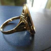 BAGUE OR JAUNE 18 CARATS PIÈCE OR 20 FRS MARIANNE