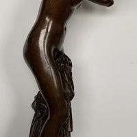 Sculpture en bronze à patine brune