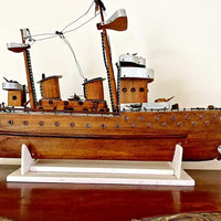 MAQUETTE DE BATEAU CUIRASSÉ 1914-1918