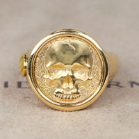 Bague chevalière en or jaune 18 carats