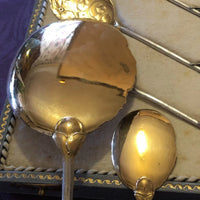 Superbe Service à Glace en argent massif