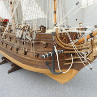 GRANDE MAQUETTE DE BATEAU "VOILIER EPOQUE 1970-1980 EN BOIS