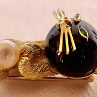 MAGNIFIQUE BROCHE PENDENTIF FRANÇAISE EN OR