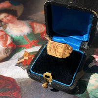 Bague chevalière en or 18 carats