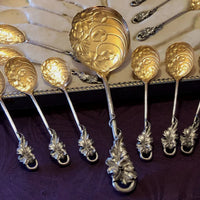 Superbe Service à Glace en argent massif