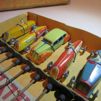 ANCIEN JOUET COFFRET RALLYE BUGATTI & DELAGE ORIGINAL