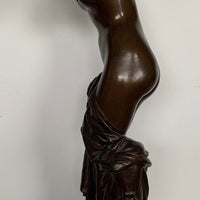 Sculpture en bronze à patine brune