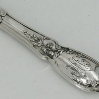 Coffret de 10 pièces de service argent massif Minerve