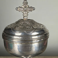 Ciboire en argent massif du XIXe siècle