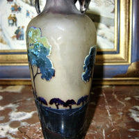Vase Muller fluogravures art nouveau