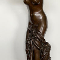 Sculpture en bronze à patine brune