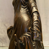 Superbe  sculpture XIXe Sapho debout  Bronze patiné daté 1848