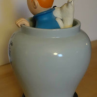 Rare set complet Potiche Tintin Lotus Bleu moulinsart 2011