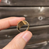 Bague chevalière en or 18 carats