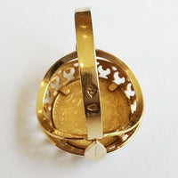 BAGUE EN OR PIÈCE OR 2 PESOS 1945