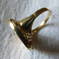 BAGUE OR JAUNE 18 CARATS PIÈCE OR 20 FRS MARIANNE