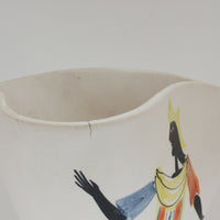 Ancien vase de Capron décor de personnage