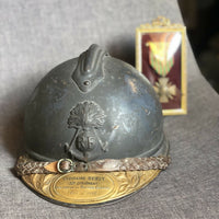 Casque Adrian officier Infanterie Coloniale
