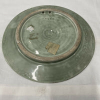 ASSIETTE CÉRAMIQUE ÉMAILLÉE VERT CÉLADON