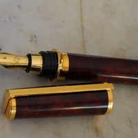 GRAND STYLO PLUME S.T. DUPONT MONTPARNASSE XL OR 18K