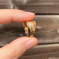 Bague chevalière en or 18 carats