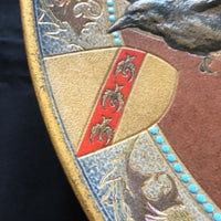 Rare grand plat grès émaillé Victor KREMER 1895