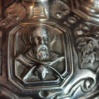 Ancien calice en argent massif et vermeil