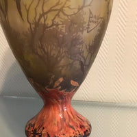 VASE DAUM NANCY ÉMAILLÉ