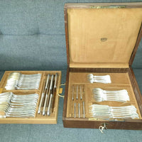 Coffret ménagère en argent massif minerve
