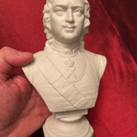 Statuette buste de Pierre Ier biscuit Empire russe