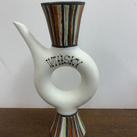 Grande bouteille Whisky céramique signée Roger Capron