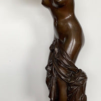 Sculpture en bronze à patine brune