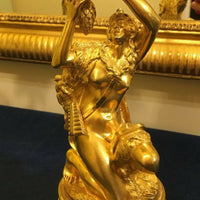 Paire de Candélabres Bougeoirs Louis XV XIXème siècle