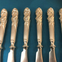 Ensemble de 12 fourchettes à melon CHRISTOFLE