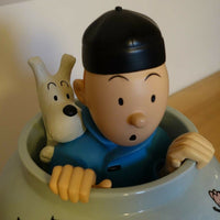 Rare set complet Potiche Tintin Lotus Bleu moulinsart 2011
