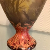 VASE DAUM NANCY ÉMAILLÉ