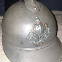 Casque Adrian Modèle 1915 – Génie Français, Insigne 1er Type