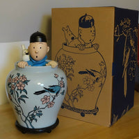 Rare set complet Potiche Tintin Lotus Bleu moulinsart 2011